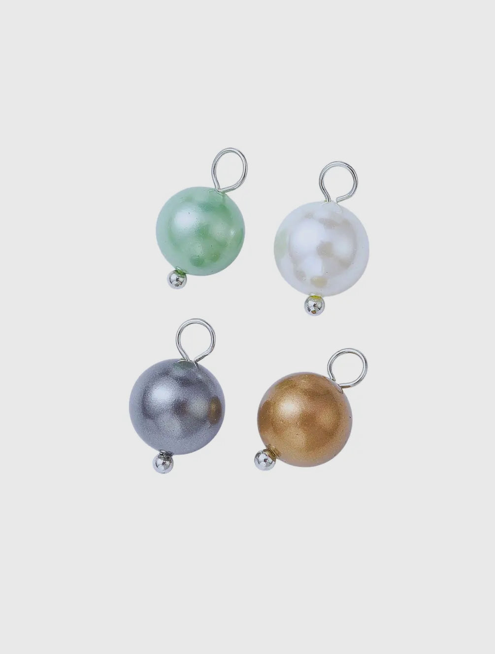 Silver Pearl Charm