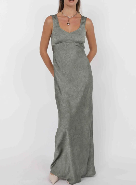 Forever Yours Crinkle Maxi Dress
