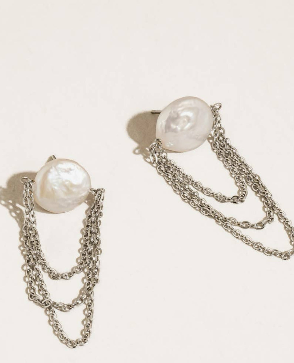 Shynelle Pearl Chain Earrings