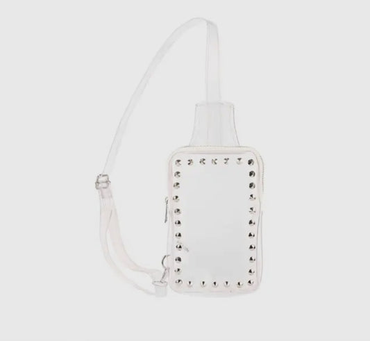 Sling Cross Body Bag - Silver