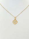 Diamond Clover Pendant Necklace