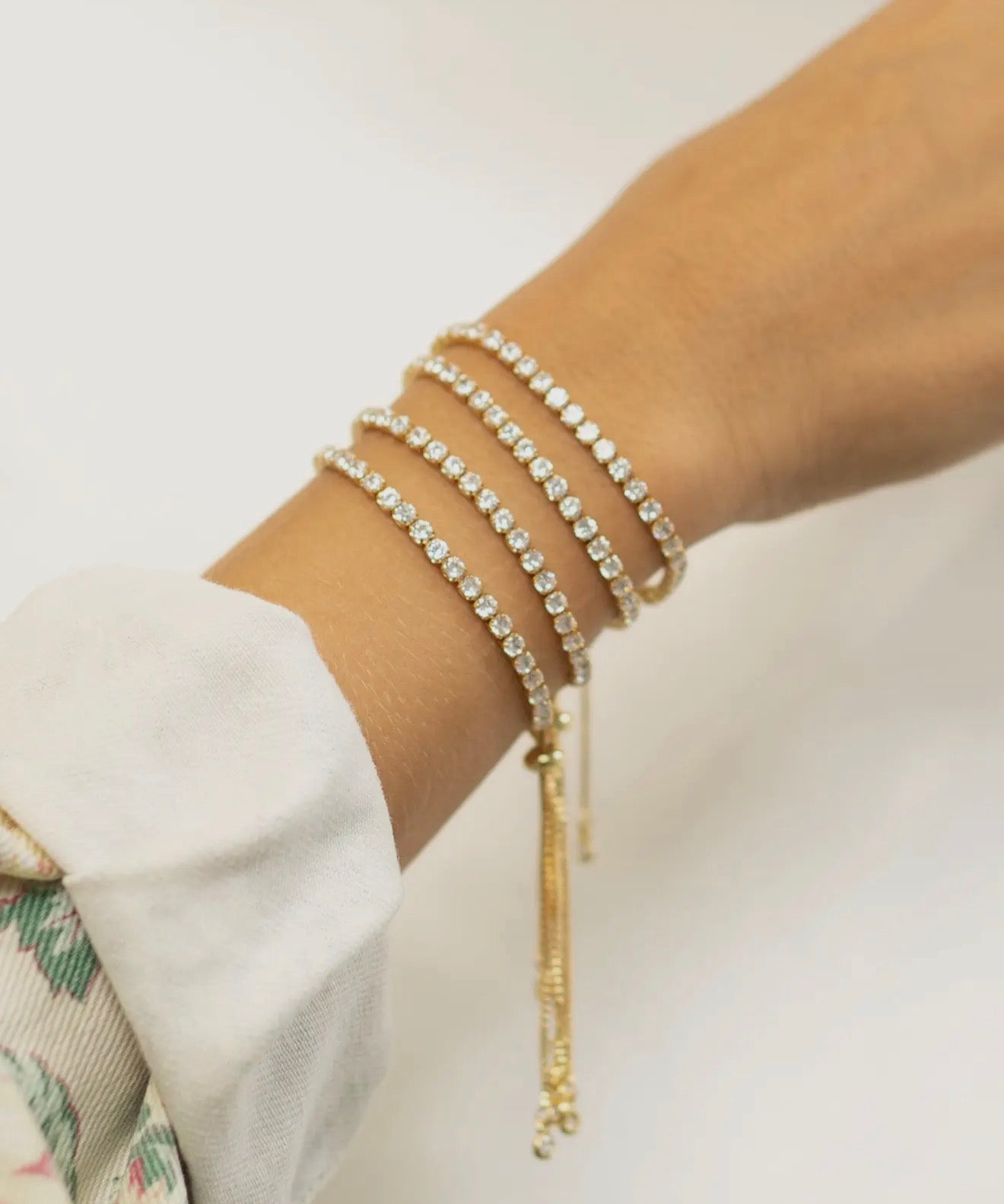 Pull Tie Tennis Bracelet