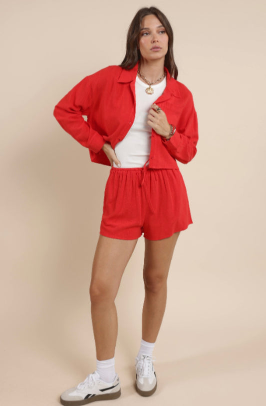 Sugarloaf Loose Button Up Shirt