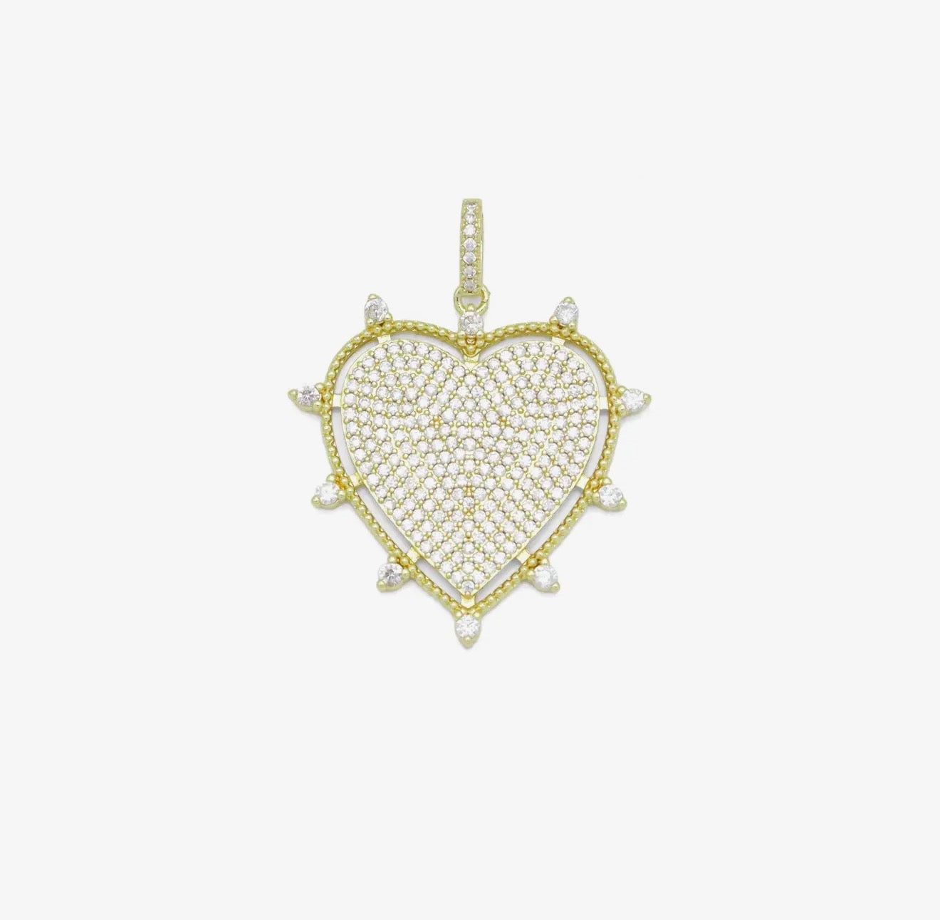 Spiked Heart Charm