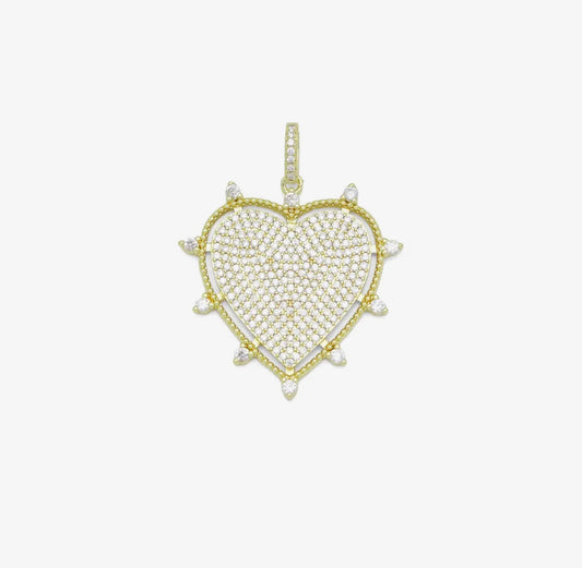 Spiked Heart Charm