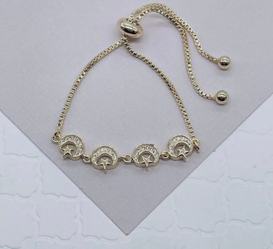 Miley Moon & Stars Adjustable Bracelet