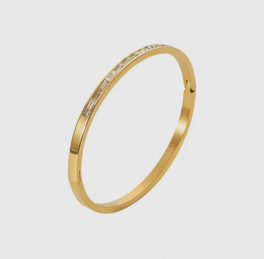 Elena Emerald Bangle