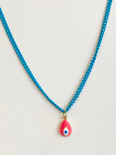 Neon Evil Eye Necklace