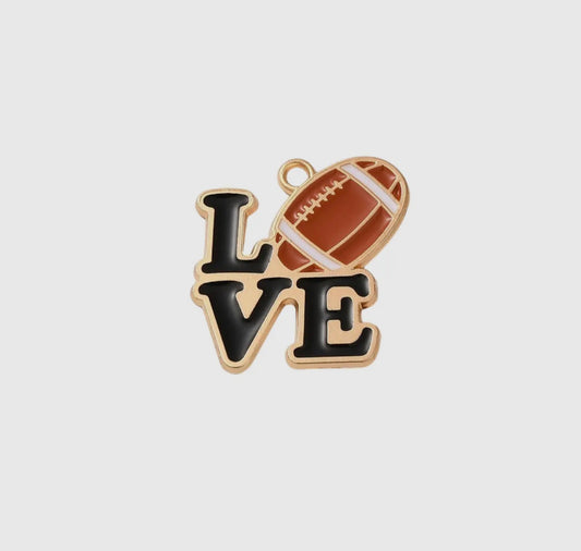 Love Football Charm