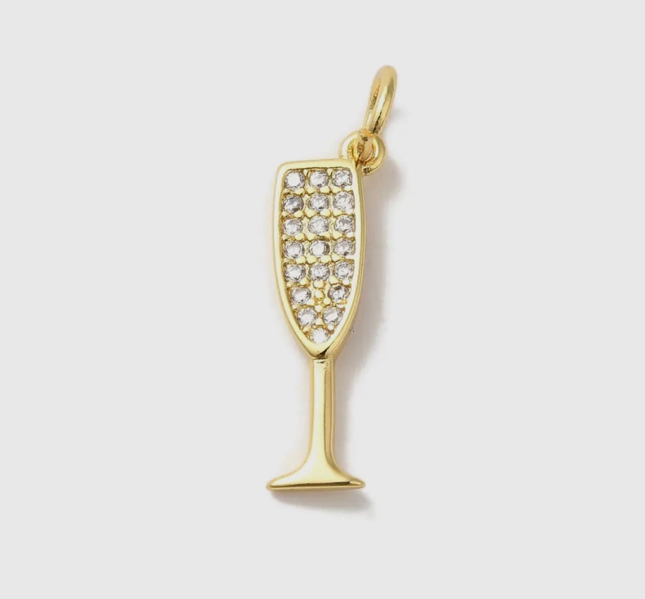 Champagne Flute Charm