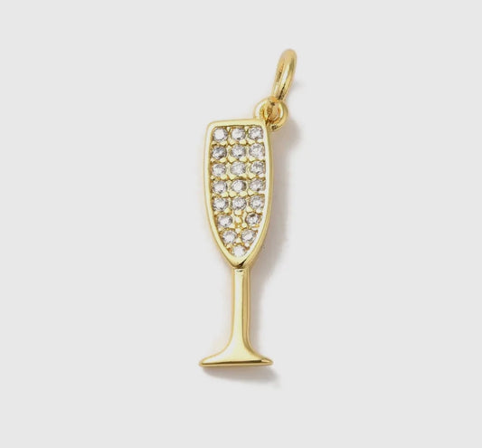 Champagne Flute Charm