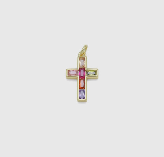 Prism Cross Charm