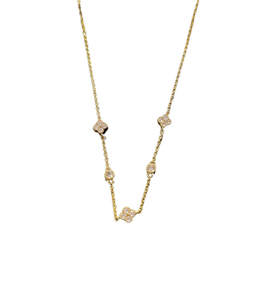 Clover Charm Choker