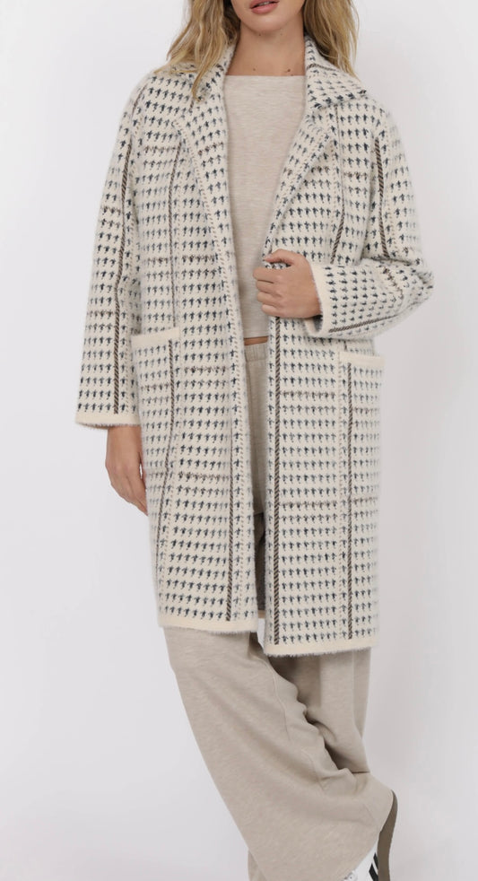 Marceau Houndstooth Coat