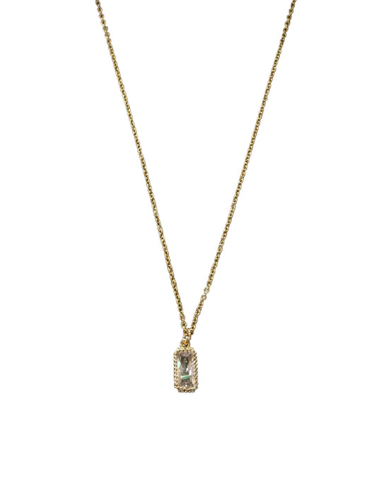 Baguette Pendant Necklace