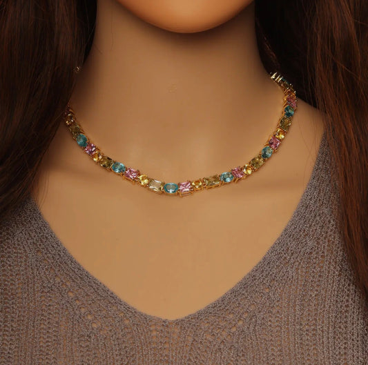 Rosé Confetti Necklace