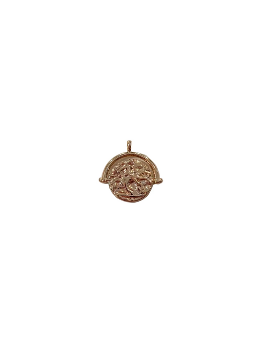 Runaway Cowgirl Medallion Charm
