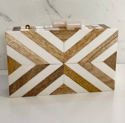 Wooden Box Clutch