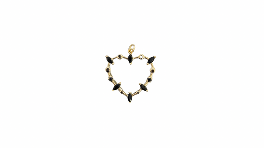 Heart Frame Pendant Charm
