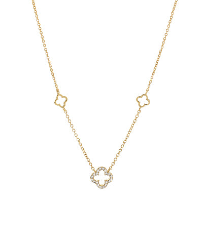 Open Clover Necklace