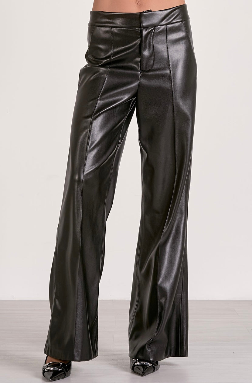 Sleek & Trim Leather Pants