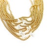 Initial Gold Bead Shell Necklace