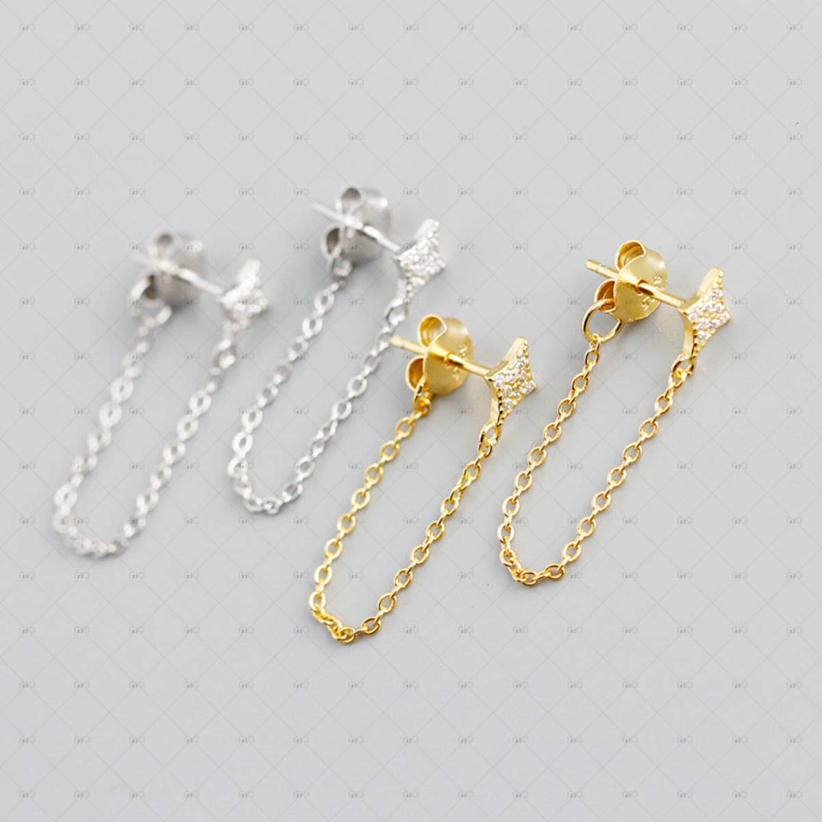 Sparkling Chain Earrings