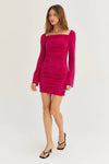 Kylie Ruched Bodycon Mini Dress