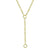 Pave Push Clasp Lariat