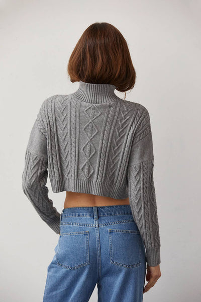 Cable Knit Crop Top