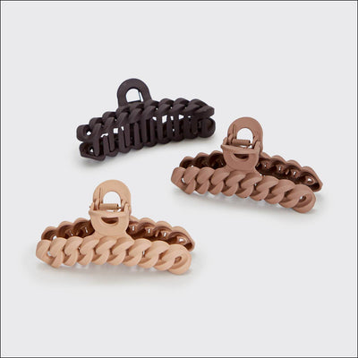 Chain Claw Clip 3 Piece Set