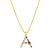 Multi Color Initial Necklace