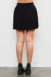 Pleated Knit Skirt