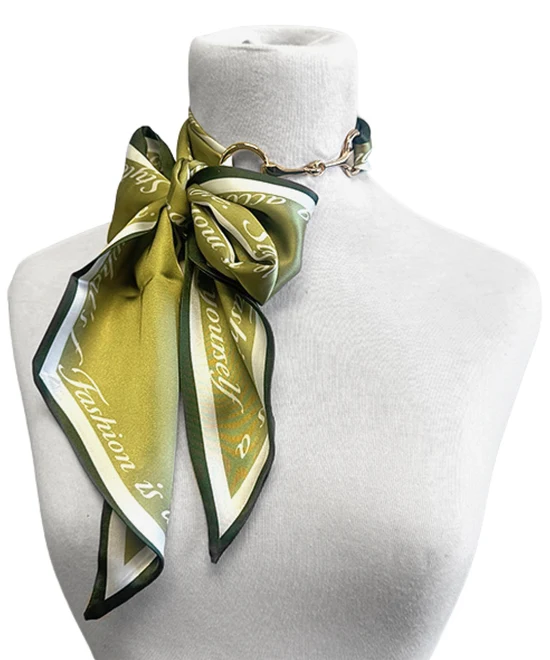 Sissie Scarf & Buckle Necklace