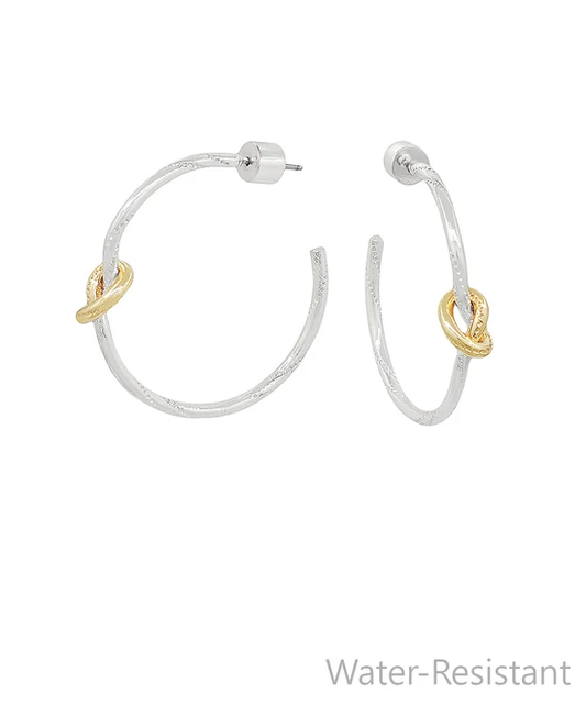 Porsha Two-Toned Hoops