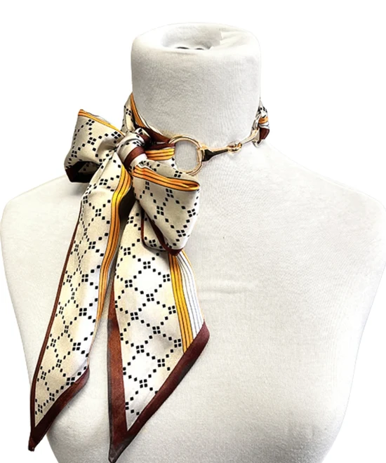 Mason Scarf & Buckle Necklace