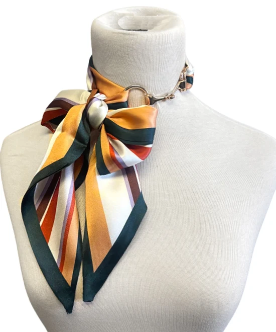 Wallace Scarf & Buckle Necklace