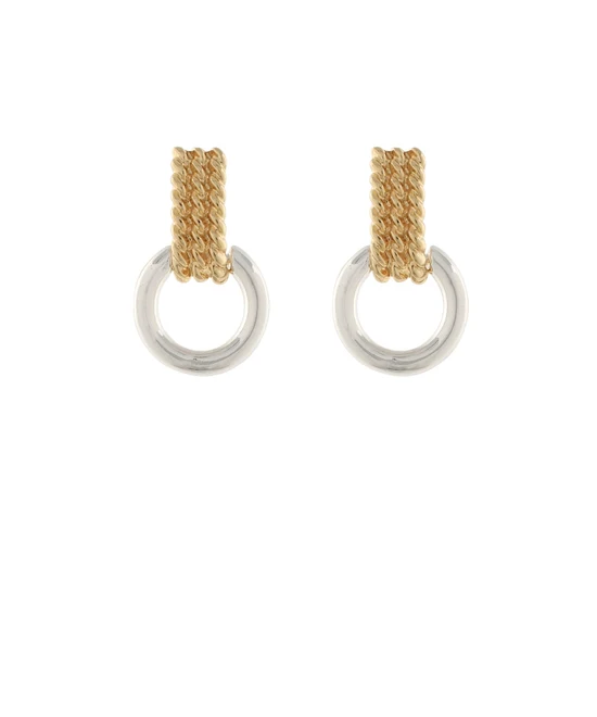 Alina Two-Toned Earrings