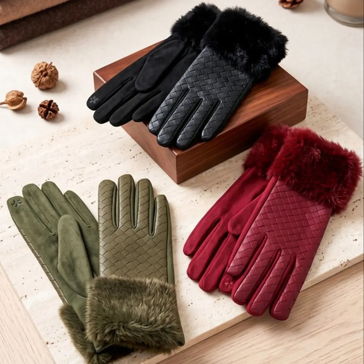 Eva Fur Gloves