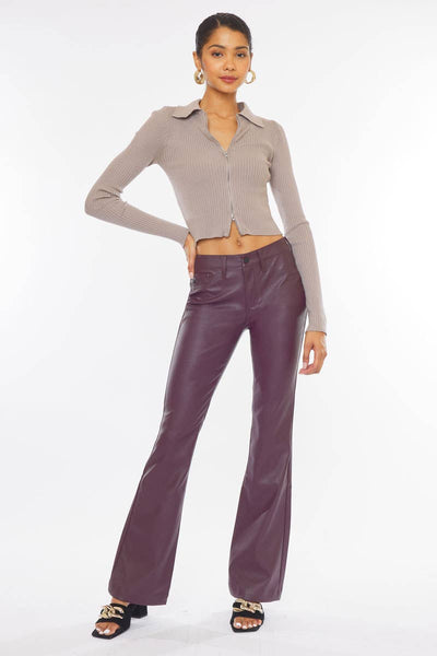 Tara Faux Leather Pants