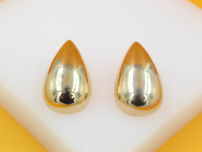 Filled Teardrop Earrings