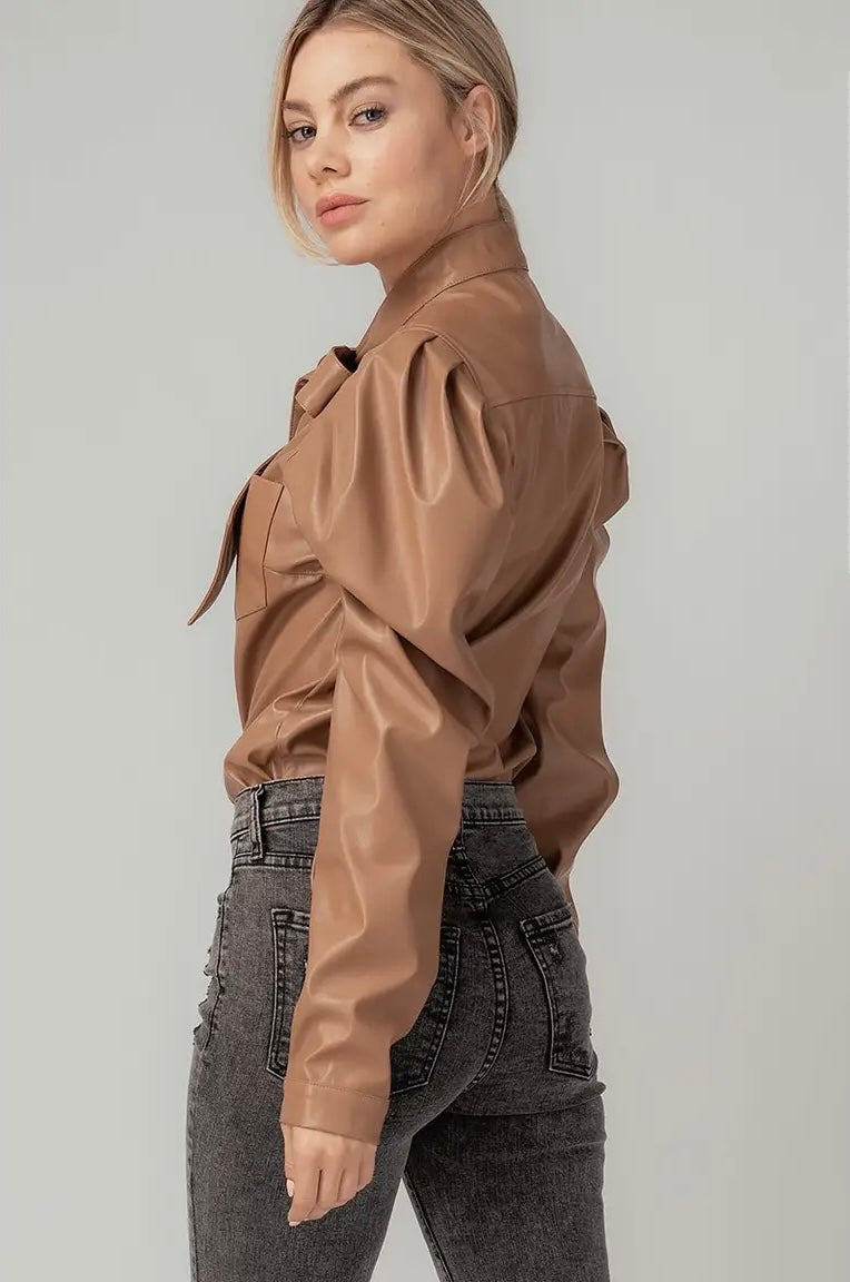 Here Faux The Leather